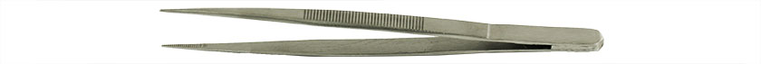 Value-Tec 510.MS robuste Pinzette für industrielle Zwecke, Typ 510, gerade, spitze, geriffelte Spitzen, 140 mm, Edelstahl